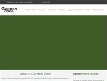 Tablet Screenshot of gardenpool.org